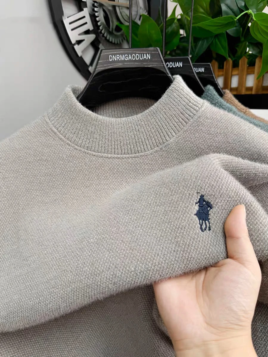 High end brand embroidered sweater men's round neck top fashion designer new winter plush thick warm casual knitted pullover
High end brand embroidered sweater men's round neck top fashion designer new winter plush thick warm casual knitted pullover
