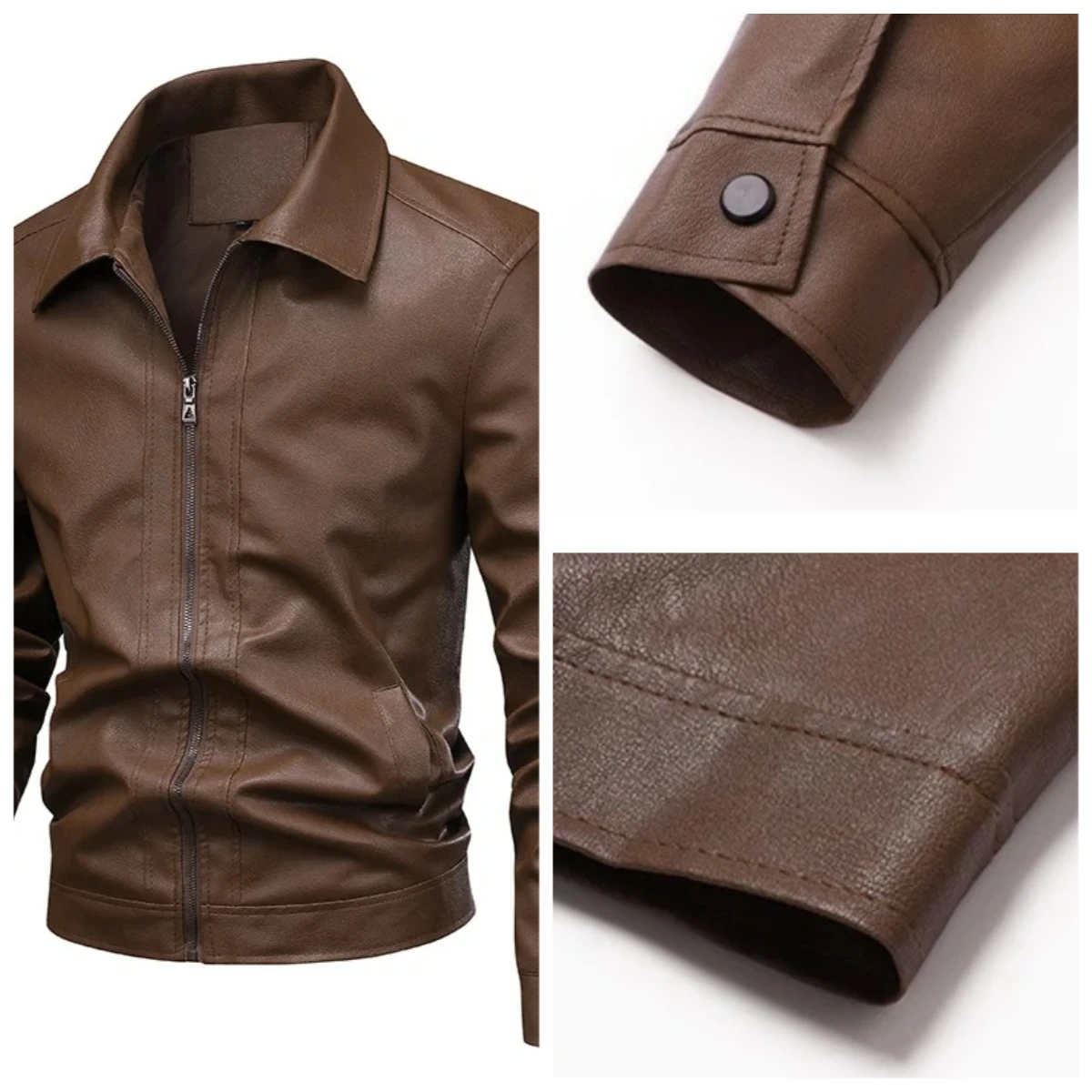 Cool Oversized Short Black Soft Pu Leather Jacket Men Zipper Vintage Turn Down Collar ClothesMen Spring Autumn Leather Jacket
Cool Oversized Short Black Soft Pu Leather Jacket Men Zipper Vintage Turn Down Collar ClothesMen Spring Autumn Leather Jacket