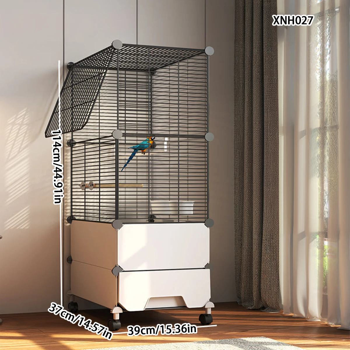 Bird Cage, Parrot Cage, Extra-Large Size for Home Use in Winter, Villa-Sized, Special Splash-Proof Breeding Cage for Cockatiels and Budgerigars
Bird Cage, Parrot Cage, Extra-Large Size for Home Use in Winter, Villa-Sized, Special Splash-Proof Breeding Cage for Cockatiels and Budgerigars