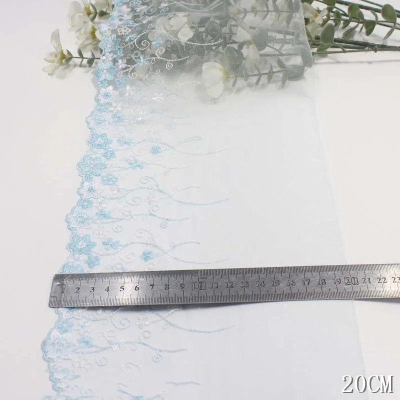 41Yards Floral Embroidered Tulle Lace Trim Blue Embroidery Lace Fabrics DIY Lingerie Sewing Accessories Dress Sewing Crafts
41Yards Floral Embroidered Tulle Lace Trim Blue Embroidery Lace Fabrics DIY Lingerie Sewing Accessories Dress Sewing Crafts