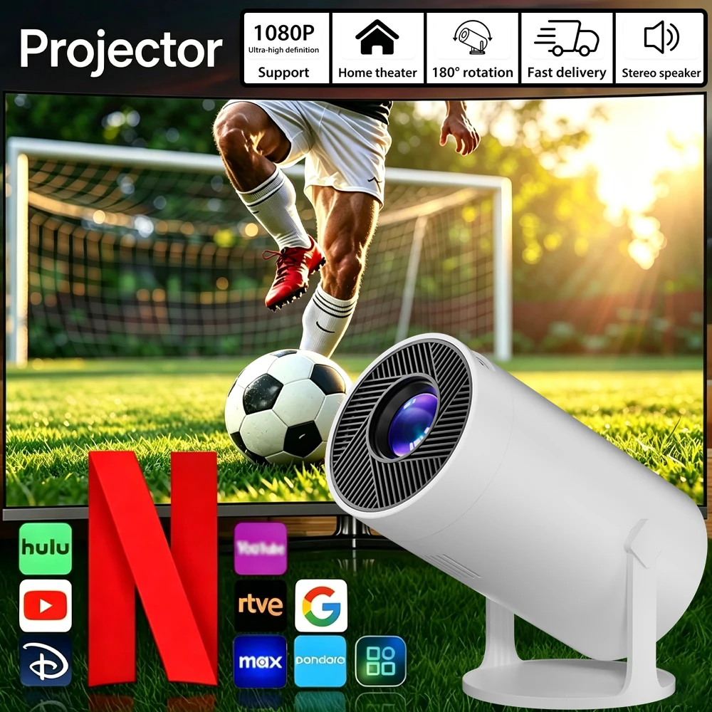 Portable Smart Ultra HD Projector Supports 4K WIFI Wireless Projection for Office Home Graduation Season And Football Fans Ideal
Portable Smart Ultra HD Projector Supports 4K WIFI Wireless Projection for Office Home Graduation Season And Football Fans Ideal