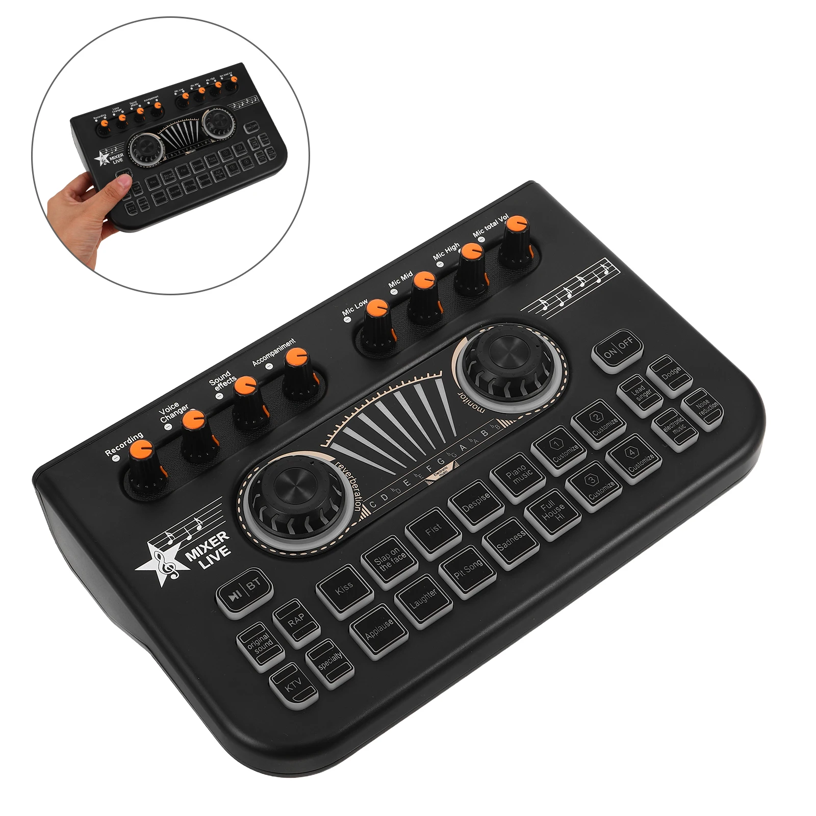 1 Set Dj Mixer Console Portable Sound Mixing Board With Xlr Microphone Input Built- Effects - Wireless Audio Mixer For
1 Set Dj Mixer Console Portable Sound Mixing Board With Xlr Microphone Input Built- Effects - Wireless Audio Mixer For