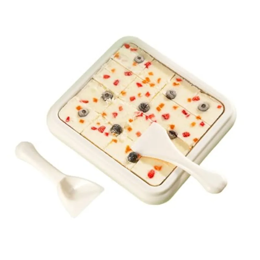 Rolled Ice Cream Maker, Stainless Steel Instant Freeze Plate with 2 Scraper, Cold Storage Circulation System, DIY Homemade Froz
Rolled Ice Cream Maker, Stainless Steel Instant Freeze Plate with 2 Scraper, Cold Storage Circulation System, DIY Homemade Froz