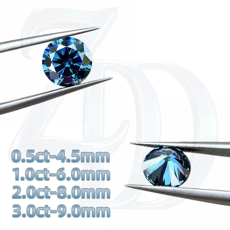 Moissanite Stone Round Cut Plating Color Royal Blue Excellent Loose Synthetic Gemstone GRA Certify for Jewelry Making Wholesale
Moissanite Stone Round Cut Plating Color Royal Blue Excellent Loose Synthetic Gemstone GRA Certify for Jewelry Making Wholesale