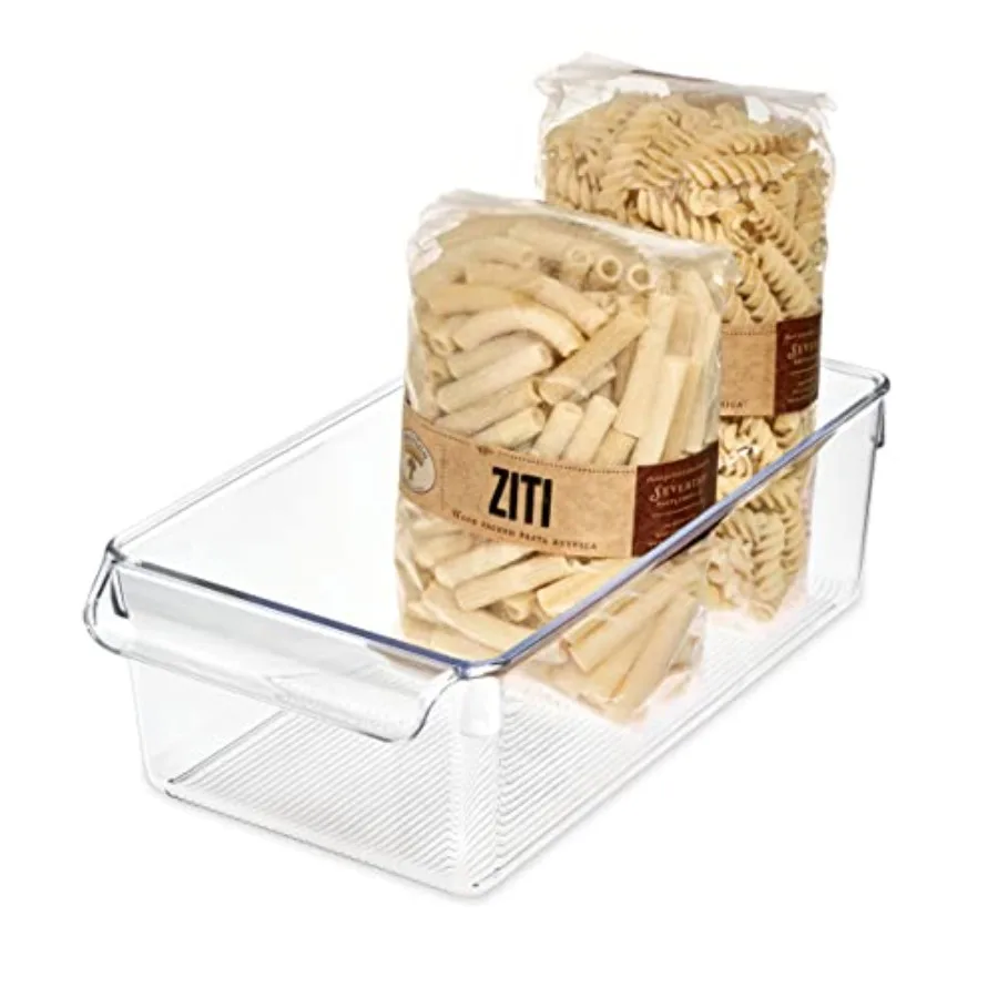 Linus Plastic Fridge and Freezer Storage Organizer Bin with Handle, Clear Container for Food, Drinks, Produce Organization, BPA
Linus Plastic Fridge and Freezer Storage Organizer Bin with Handle, Clear Container for Food, Drinks, Produce Organization, BPA