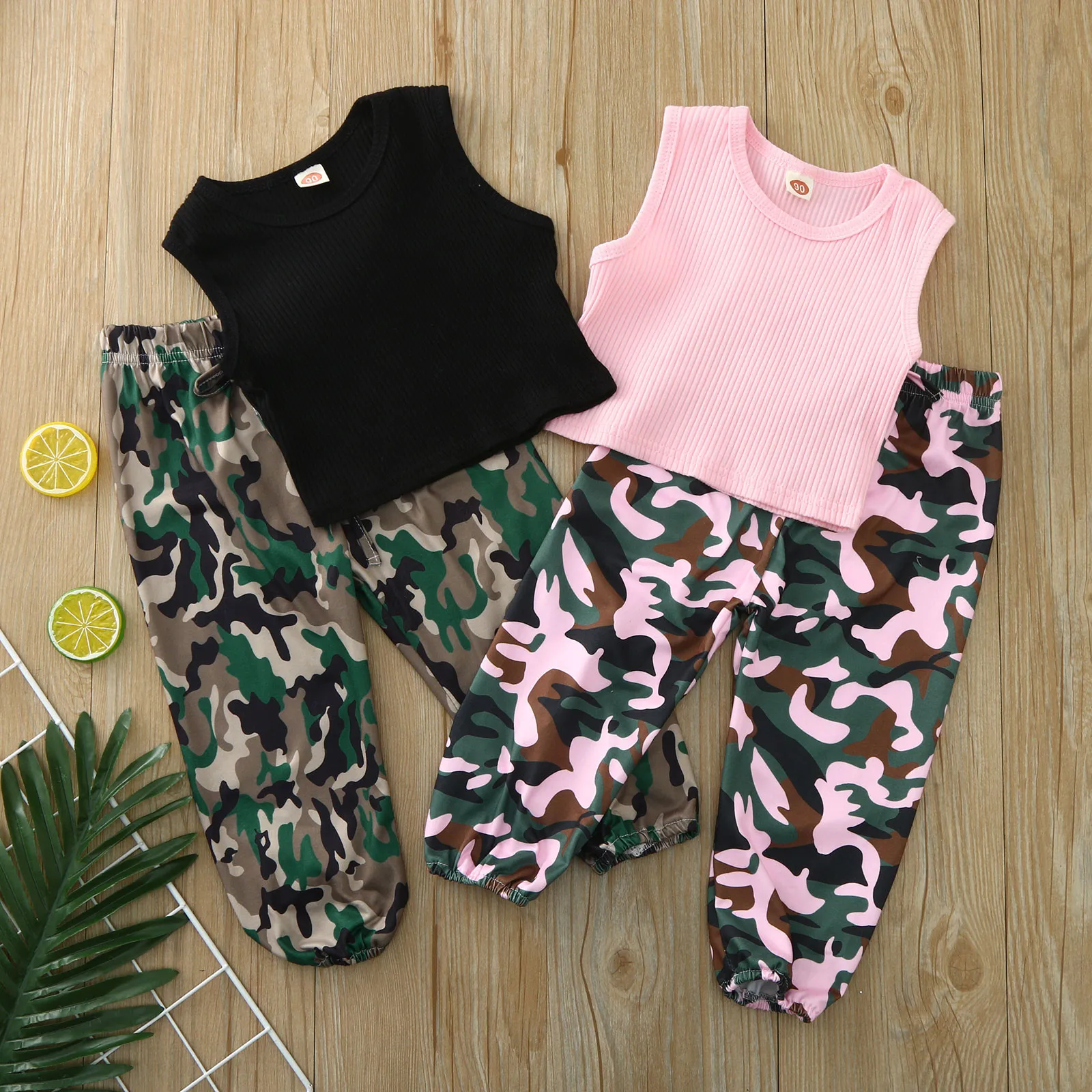 Toddler Baby Girls Summer Outfits Sets Sleeveless Ribbed Vest +Camouflage Pants Kids Outfit Children Tracksuit Girl Clothing Set
Toddler Baby Girls Summer Outfits Sets Sleeveless Ribbed Vest +Camouflage Pants Kids Outfit Children Tracksuit Girl Clothing Set