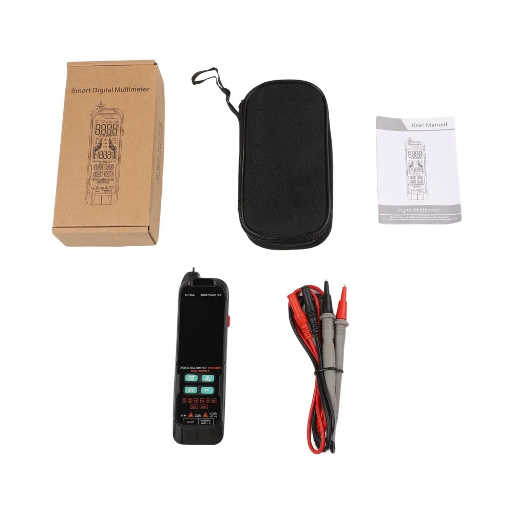 ZL126 ZL128 Digital Multimeter 9999 Count True RMS AC DC Current Voltage Tester with Manual Range and Data Hold
ZL126 ZL128 Digital Multimeter 9999 Count True RMS AC DC Current Voltage Tester with Manual Range and Data Hold