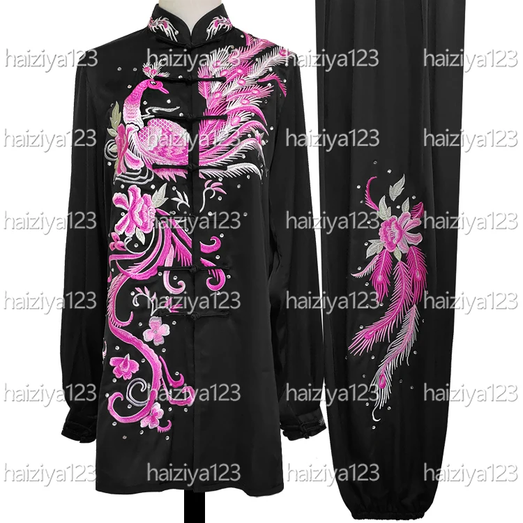 Embroidered Phoenix Tai chi uniform Taiji Competition garment Wushu outfit Kungfu clothes for boy girl kids male female adults
Embroidered Phoenix Tai chi uniform Taiji Competition garment Wushu outfit Kungfu clothes for boy girl kids male female adults