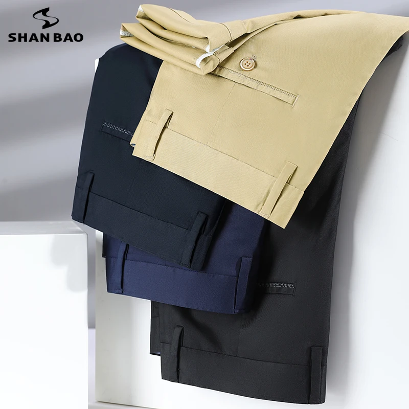 SHAN BAO Summer Brand Hsinchu Fiber Thin Men's Fit Straight Pants Simple Business Casual High Waist Office Lightweight Trousers
SHAN BAO Summer Brand Hsinchu Fiber Thin Men's Fit Straight Pants Simple Business Casual High Waist Office Lightweight Trousers