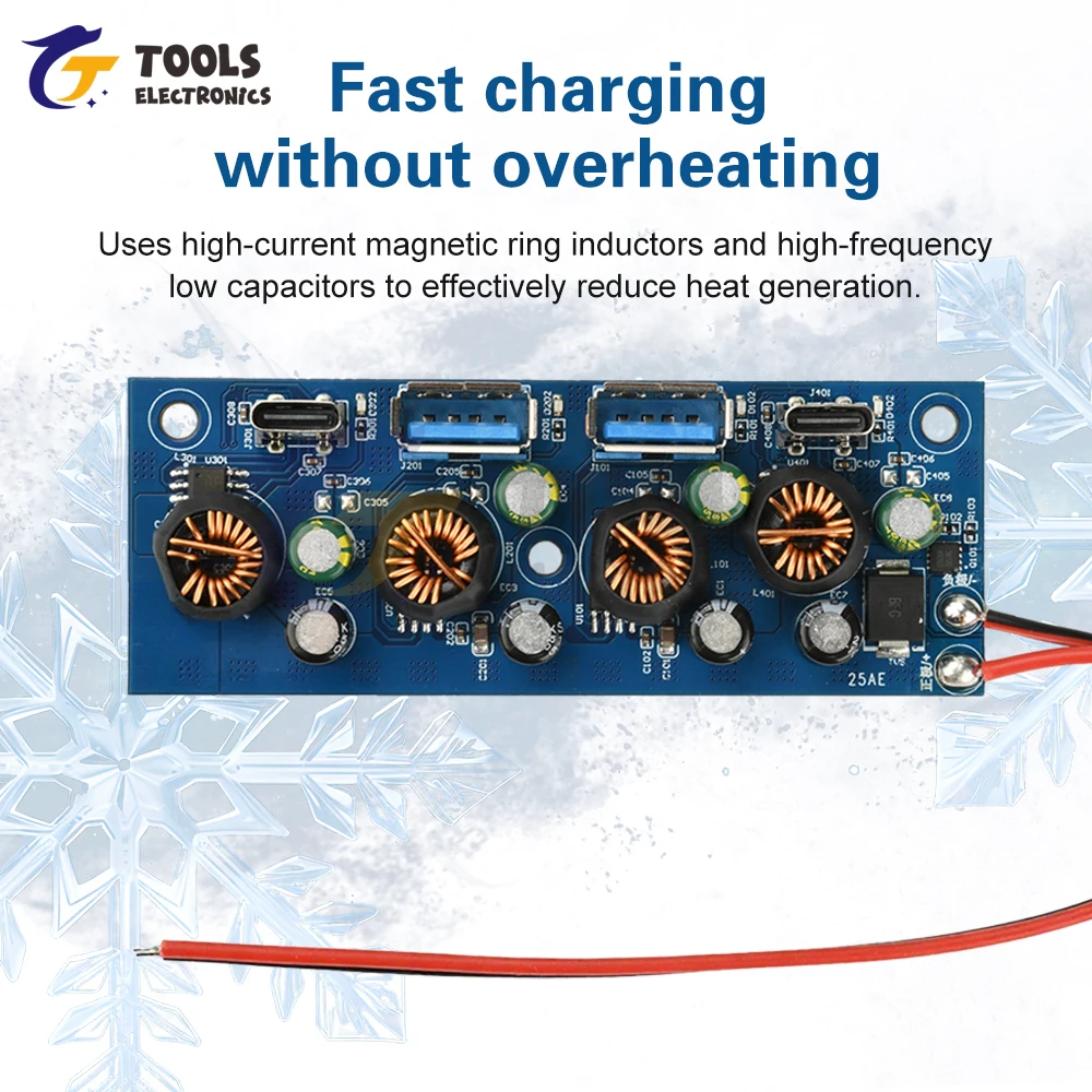 PD QC 18W/27W Fast Charging Module All-Protocol Smartphone Charger Module DC Car Energy Storage Modification Charging Board
PD QC 18W/27W Fast Charging Module All-Protocol Smartphone Charger Module DC Car Energy Storage Modification Charging Board