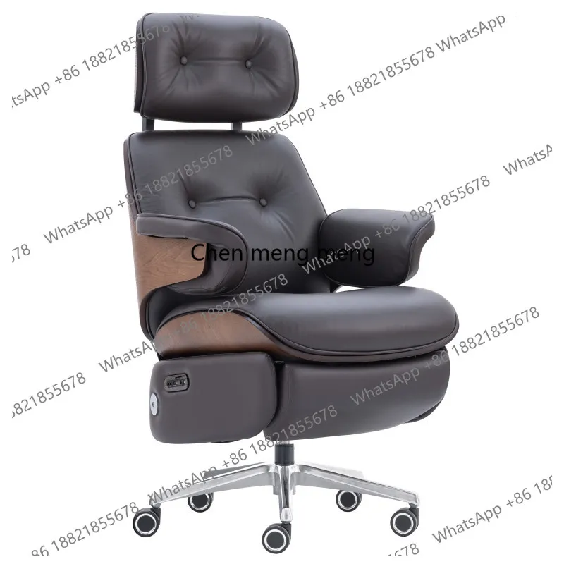 Electric recliner slack smart boss office study seat leather chair
Electric recliner slack smart boss office study seat leather chair