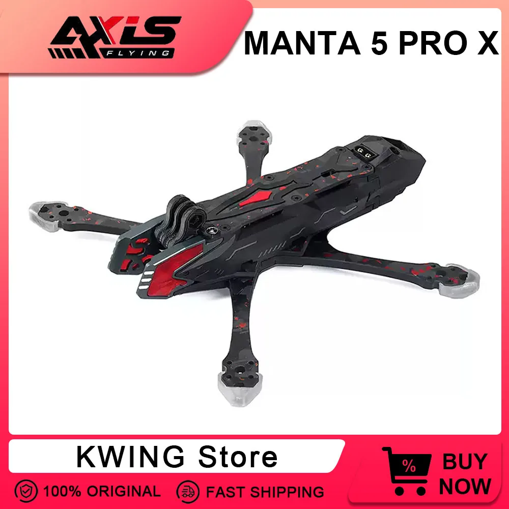 Комплект рамы Axisflying Manta 5 Pro Wide X 5 дюймов 6S FPV Wheelbase 226,5 мм для RC FPV Freestyle Drone подходит для двигателя 2207
Комплект рамы Axisflying Manta 5 Pro Wide X 5 дюймов 6S FPV Wheelbase 226,5 мм для RC FPV Freestyle Drone подходит для двигателя 2207