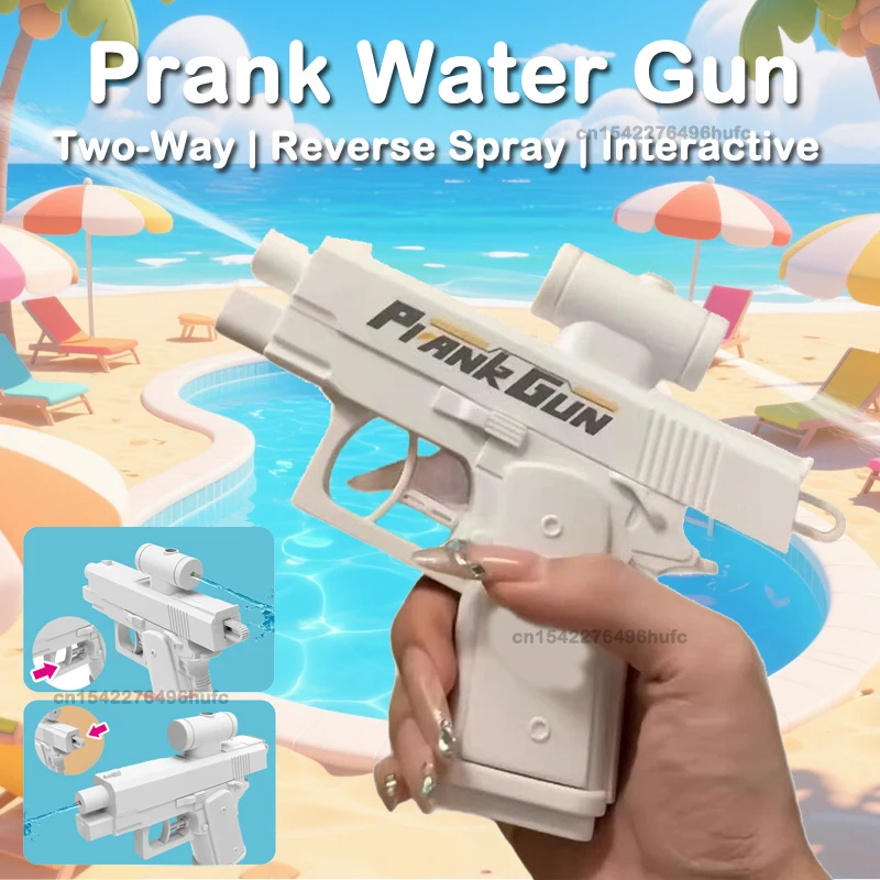 Outdoor Portable Handheld EDC Double-sided Water Gun Creative Prank Reverse Water Spray Toy Pool Beach Water Fight Children Gift
Outdoor Portable Handheld EDC Double-sided Water Gun Creative Prank Reverse Water Spray Toy Pool Beach Water Fight Children Gift