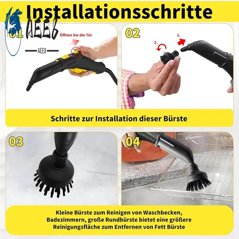 AEE8-аксессуары для пароочистителя для Karcher Easyfix SC1 SC2 SC3 SC4 SC5, аксессуары, набор круглых щеток, насадка, круглые щетки, щетка
AEE8-аксессуары для пароочистителя для Karcher Easyfix SC1 SC2 SC3 SC4 SC5, аксессуары, набор круглых щеток, насадка, круглые щетки, щетка
