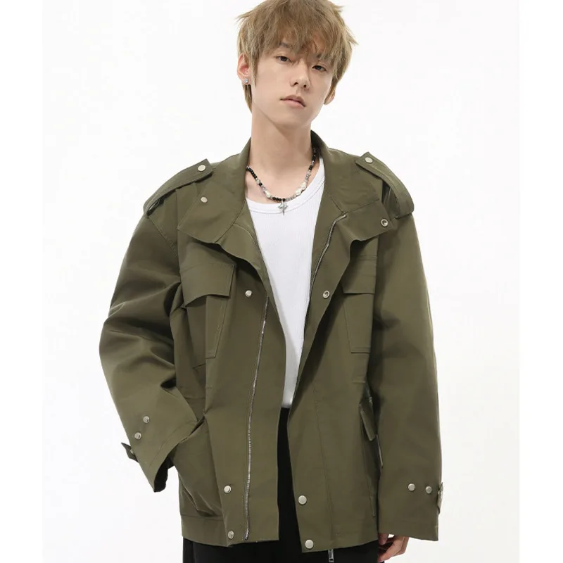 SYUHGFA American Style Men's Jackets Turn-down Collar Three-dimensional Solid Color Casual Male Coats New Stylish Top 2024
SYUHGFA American Style Men's Jackets Turn-down Collar Three-dimensional Solid Color Casual Male Coats New Stylish Top 2024