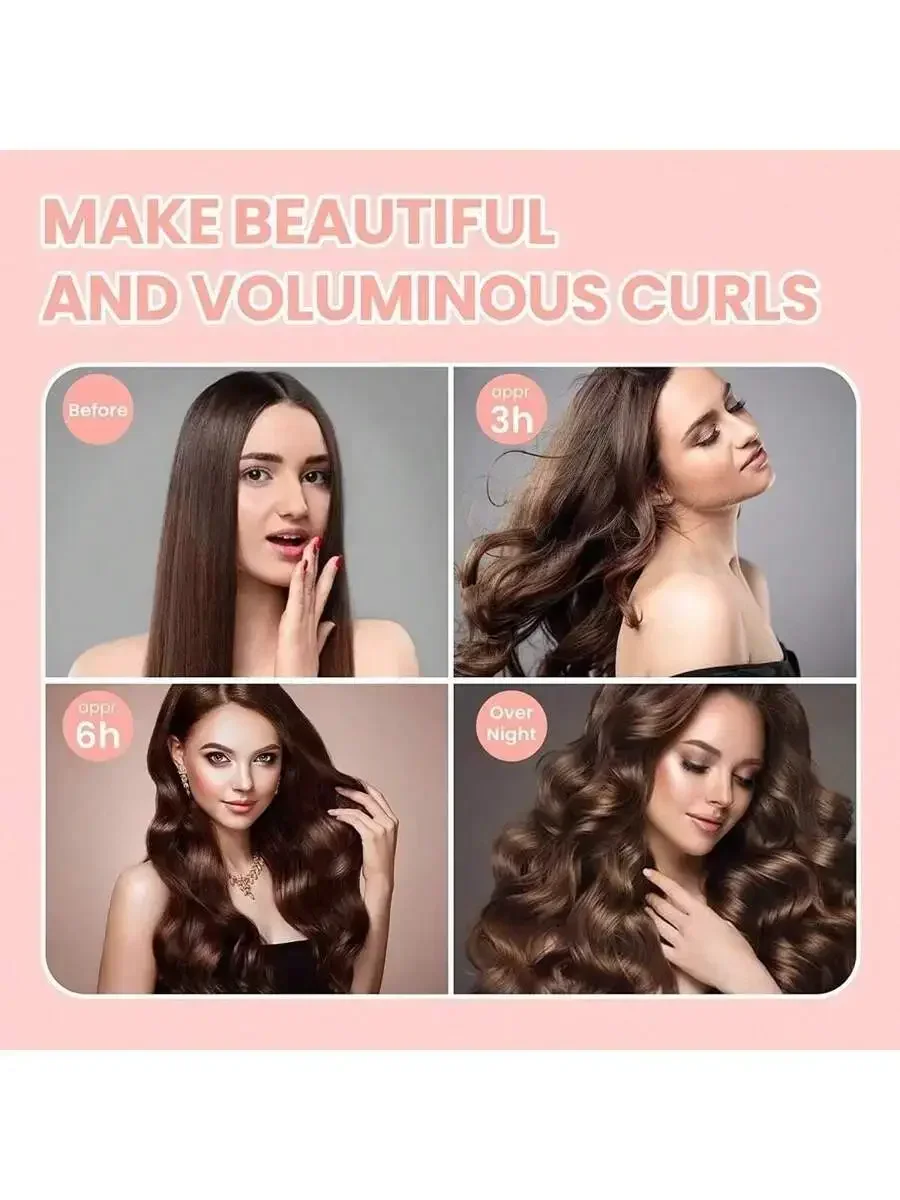 3-Piece Satin Heatless Hair Curling Set For Sleeping, Soft Durable Curlers With High Rebound Filling
3-Piece Satin Heatless Hair Curling Set For Sleeping, Soft Durable Curlers With High Rebound Filling