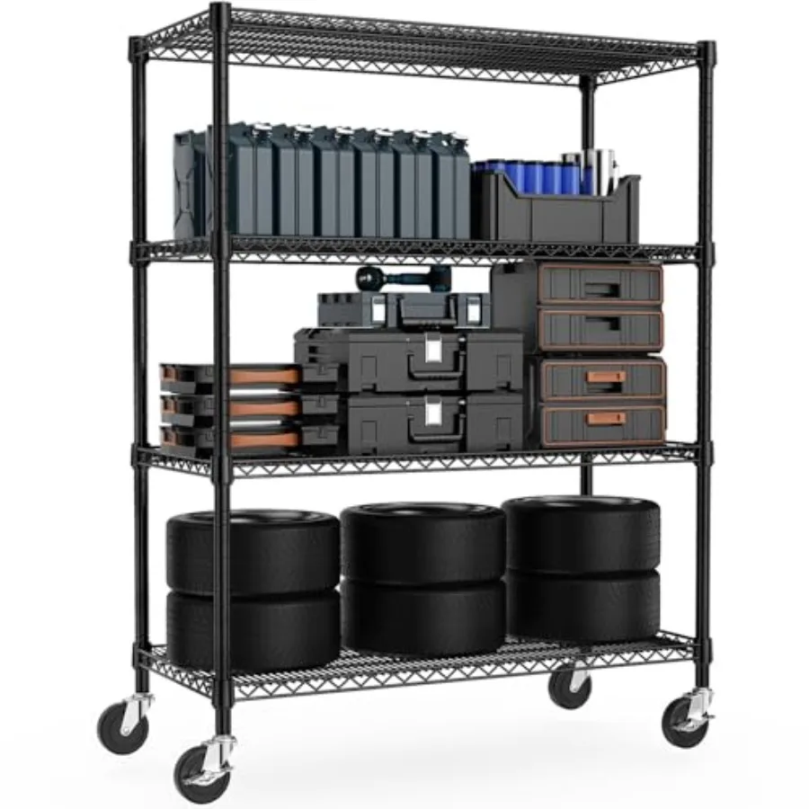 " W Storage Shees 1760S 4 Tier Mel SheinUnit wi Wheels Heavy Du SheinAdable Wire Shees for Pantry, Kitchen,,Basement, 23.6" D x
" W Storage Shees 1760S 4 Tier Mel SheinUnit wi Wheels Heavy Du SheinAdable Wire Shees for Pantry, Kitchen,,Basement, 23.6" D x