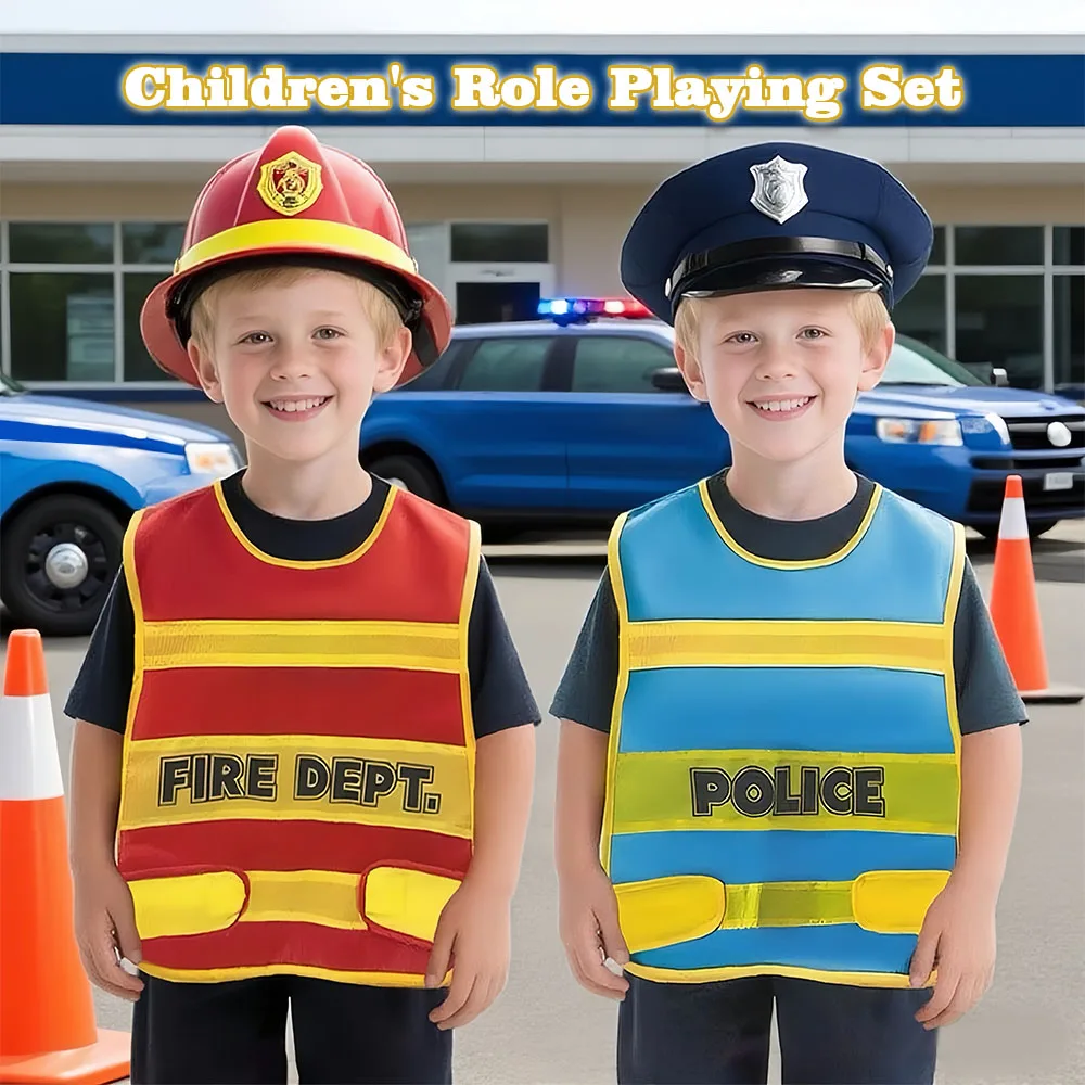 2-Piece Set, Children's Police and Firefighter Costume Set, Pretend Play Toys, Holiday Costumes, Role-Playing Set, Holiday Costume Clothing, Birthday Gift, Christmas Gift, Halloween Gift, Holiday Gift
2-Piece Set, Children's Police and Firefighter Costume Set, Pretend Play Toys, Holiday Costumes, Role-Playing Set, Holiday Costume Clothing, Birthday Gift, Christmas Gift, Halloween Gift, Holiday Gift