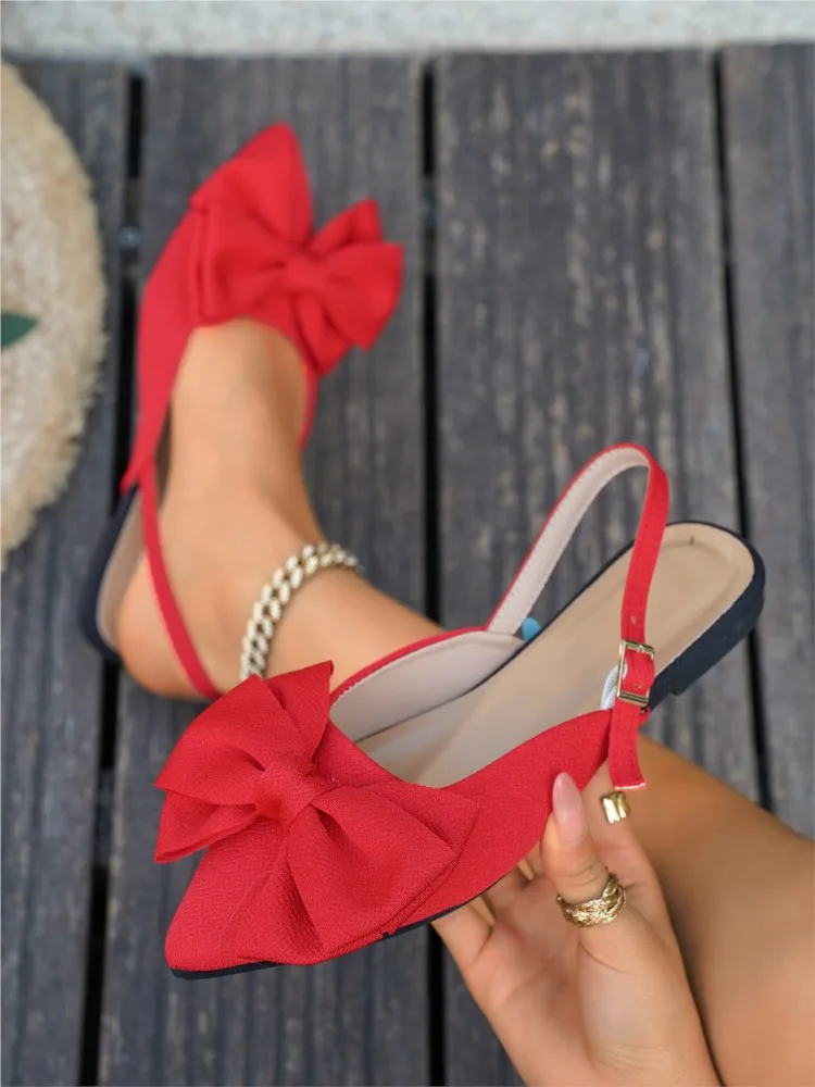 2026 New Ladies Shoes Closed Toe Women's Sandals Fashion Daily Summer Plus Size Butterfly-knot Slingbacks Flat Sandals Plus Size
2026 New Ladies Shoes Closed Toe Women's Sandals Fashion Daily Summer Plus Size Butterfly-knot Slingbacks Flat Sandals Plus Size
