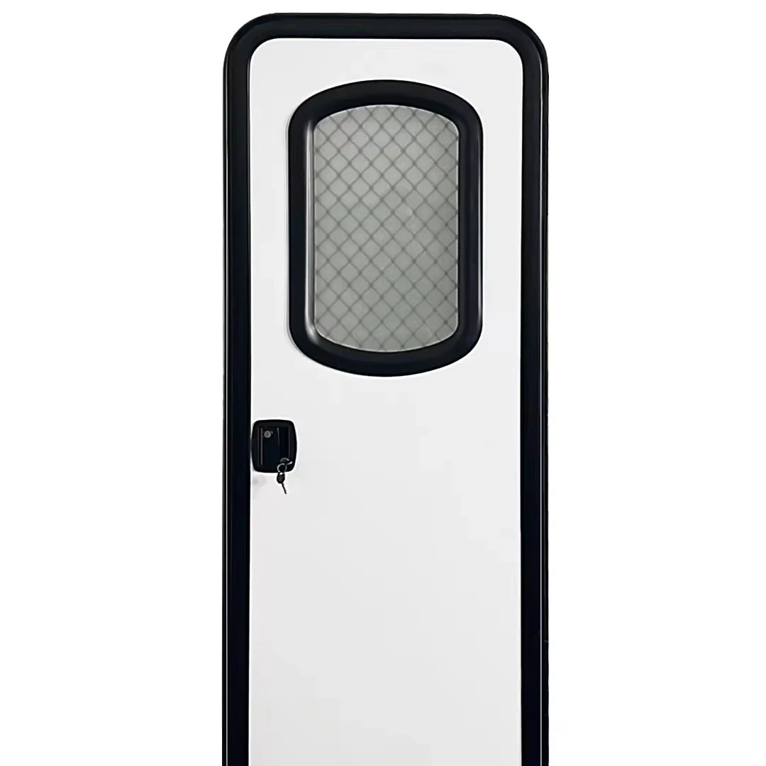 Hot Sale Meidi Aluminum Alloy America Style RV Caravan Door With White/Black Glass SS-Brass Hardware & E-Mark Certification
Hot Sale Meidi Aluminum Alloy America Style RV Caravan Door With White/Black Glass SS-Brass Hardware & E-Mark Certification