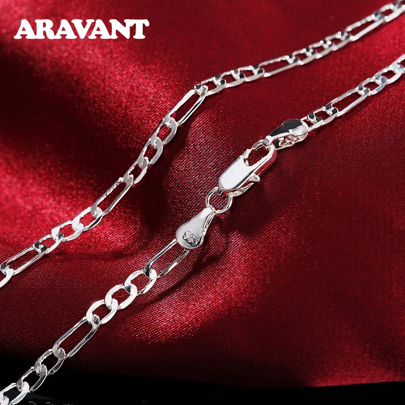 Aravant 925 Silver 4MM Flat Sideway Chains Necklaces For Men Women Fashion Jewelry
Aravant 925 Silver 4MM Flat Sideway Chains Necklaces For Men Women Fashion Jewelry