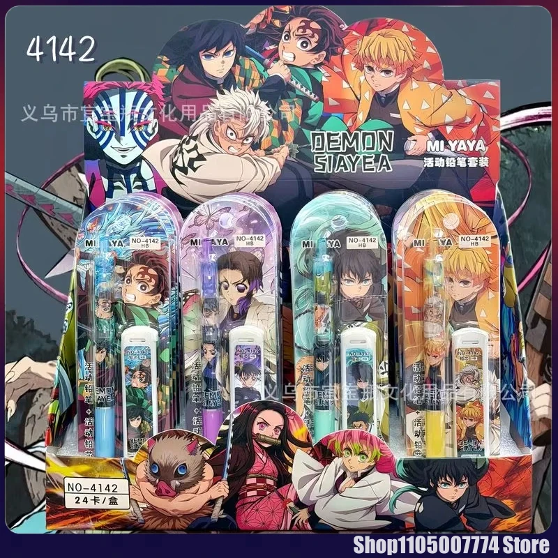 24pcs Anime Demon Slayer Mechanical Pencil Set Cartoon 0.5mm Stationery Refill Not Easy To Break Lead Automatic Pencil Wholesale
24pcs Anime Demon Slayer Mechanical Pencil Set Cartoon 0.5mm Stationery Refill Not Easy To Break Lead Automatic Pencil Wholesale