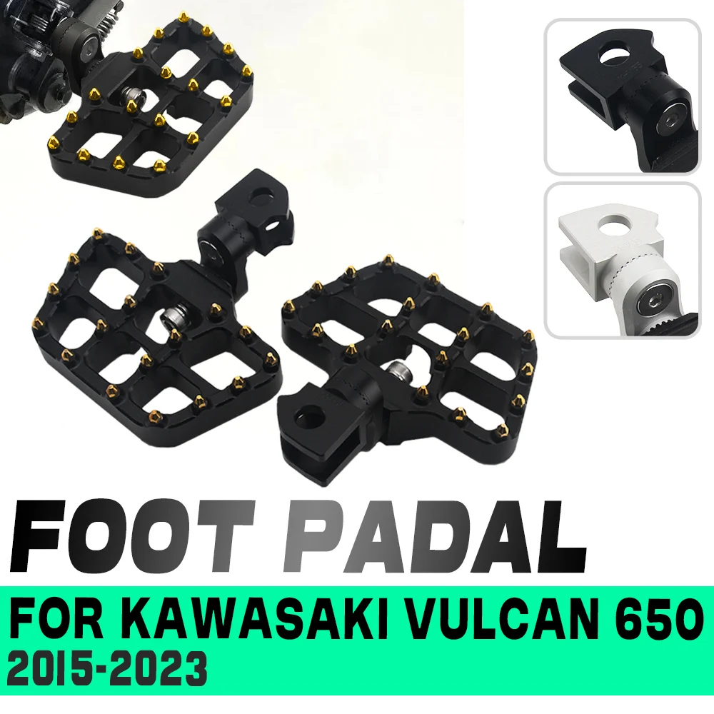 Motorcycle Adjustable Foot Pegs Footpegs Front Foot Rests Wide Footrest CNC Aluminum Pedals For Kawasaki Vulcan 650 2015-2023
Motorcycle Adjustable Foot Pegs Footpegs Front Foot Rests Wide Footrest CNC Aluminum Pedals For Kawasaki Vulcan 650 2015-2023