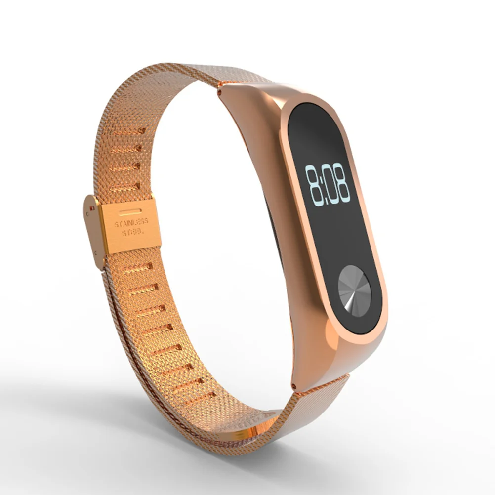 Металлический браслет из нержавеющей стали для 2, розовое золото, гладкая отделка, регулируемый ремешок, прочный браслет, сменные аксессуары
Металлический браслет из нержавеющей стали для 2, розовое золото, гладкая отделка, регулируемый ремешок, прочный браслет, сменные аксессуары