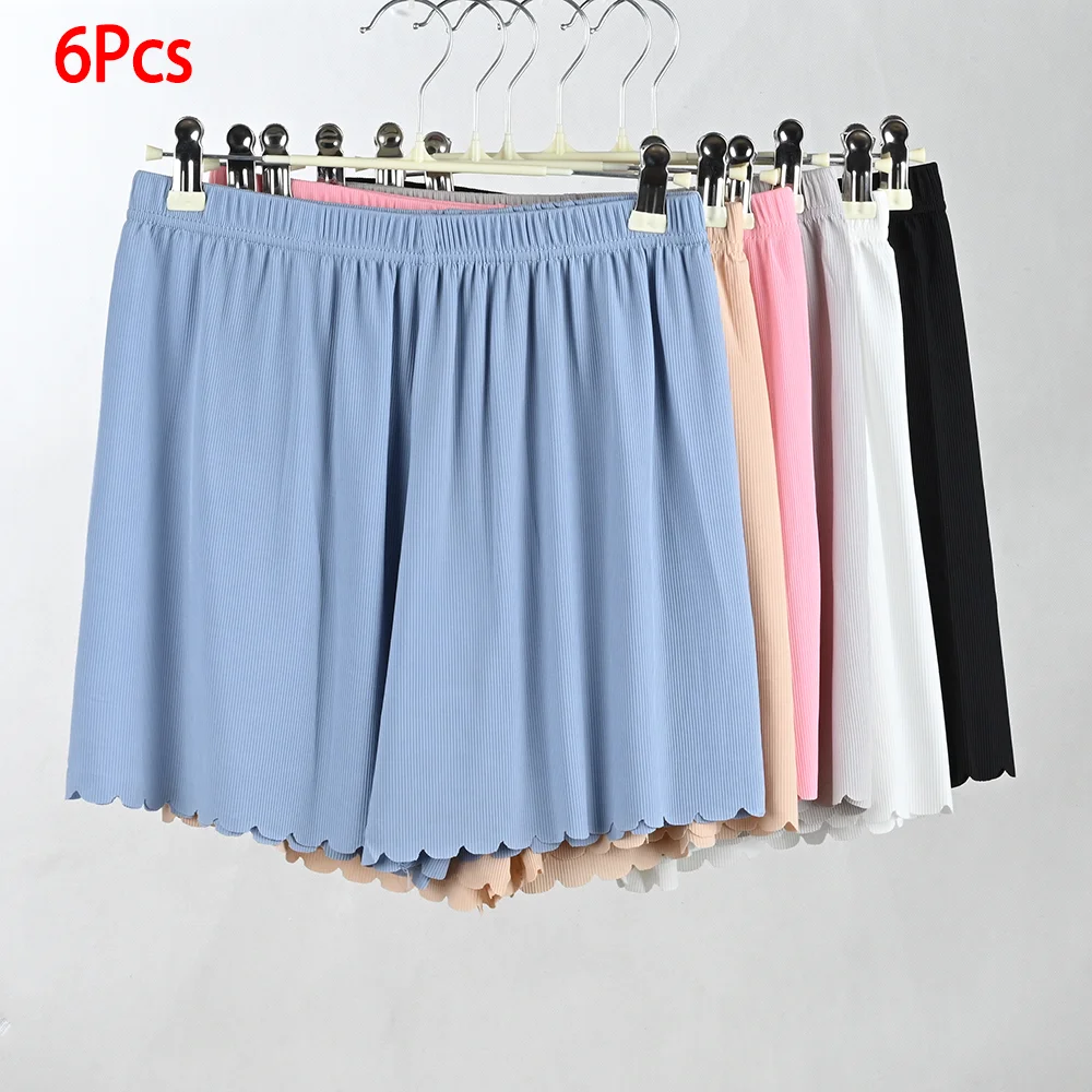 6pcs Women's Summer Pajamas Short Pants Female PJ Shorts Sleep Bottoms Woman Sleepwear Underwear Boxer Panties Safety Panty 2025
6pcs Women's Summer Pajamas Short Pants Female PJ Shorts Sleep Bottoms Woman Sleepwear Underwear Boxer Panties Safety Panty 2025