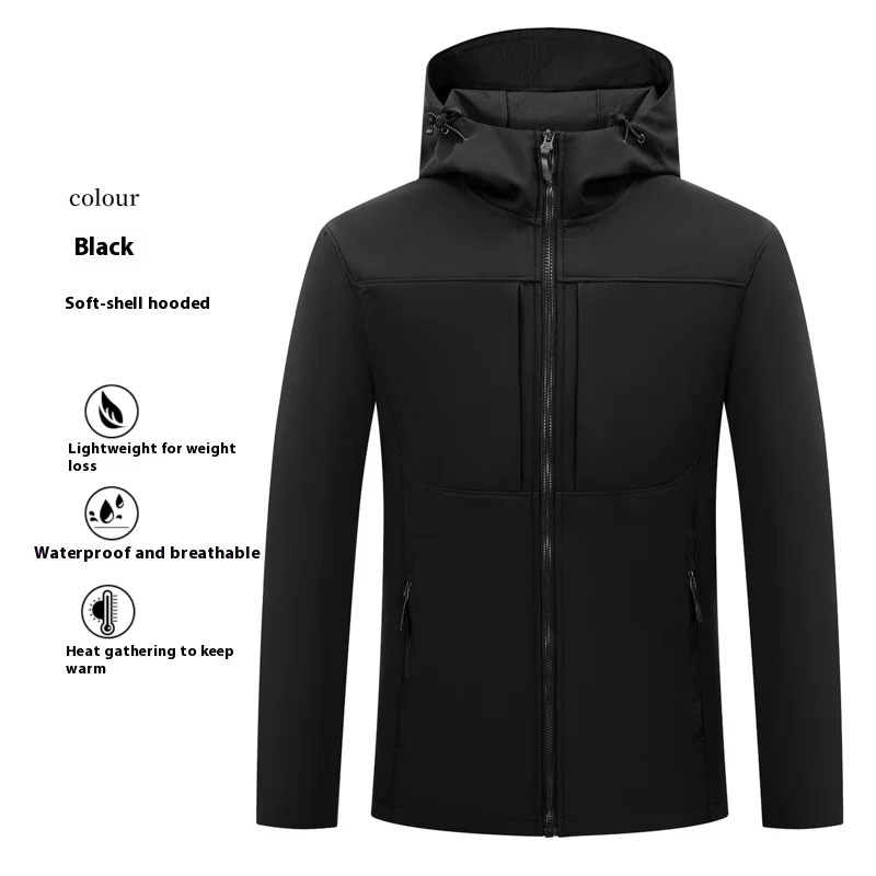 New Spring and Autumn Men's Simple Style Soft Shell Hooded Jacket Lightweight Breathable Casual Outdoor Mountaineering Jacket
New Spring and Autumn Men's Simple Style Soft Shell Hooded Jacket Lightweight Breathable Casual Outdoor Mountaineering Jacket