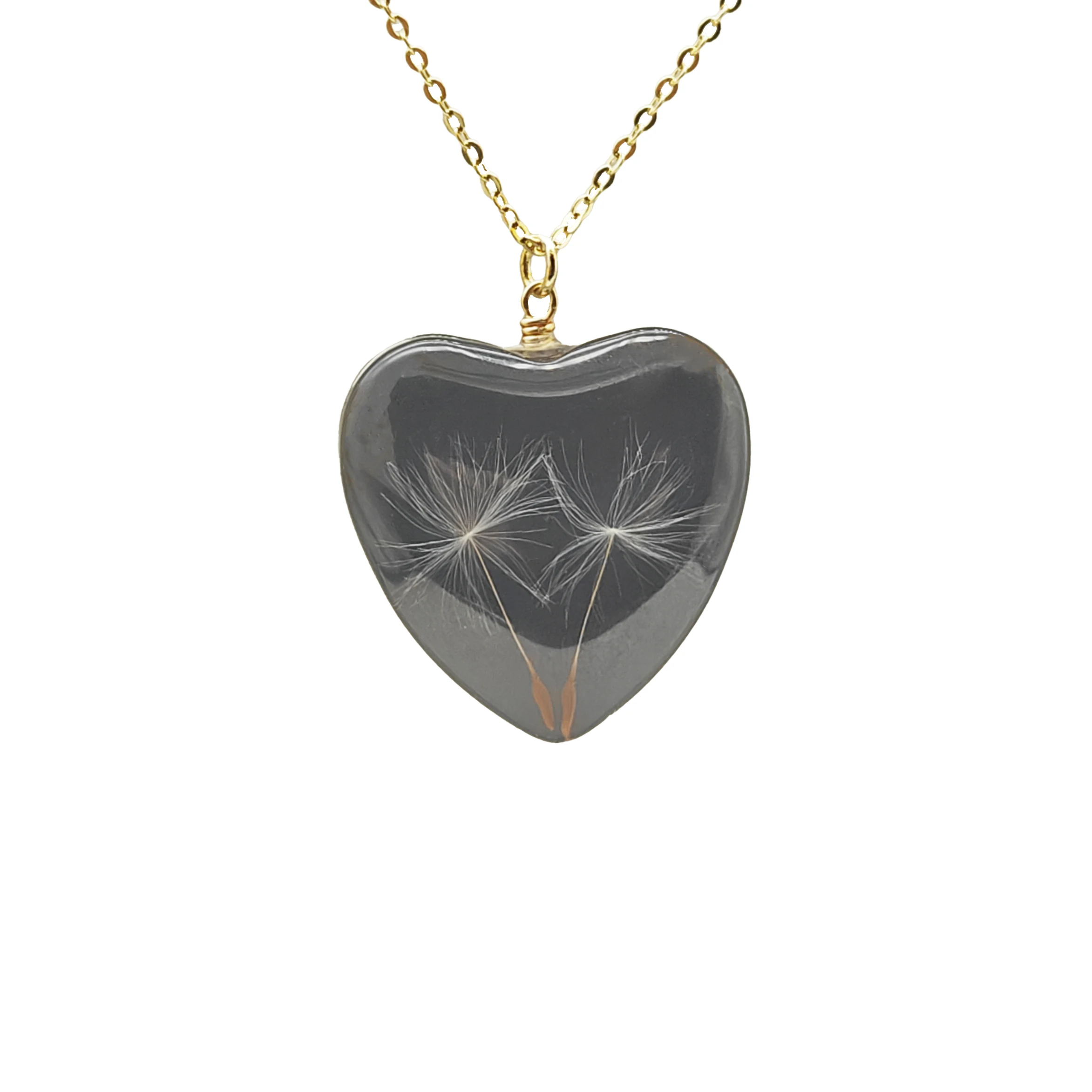 Black Heart 2 Dandelions Make a Wish Necklace Glass Pendant Gold Silver Color Chain Women Good Luck Hope Boho Jewelry Handmade
Black Heart 2 Dandelions Make a Wish Necklace Glass Pendant Gold Silver Color Chain Women Good Luck Hope Boho Jewelry Handmade