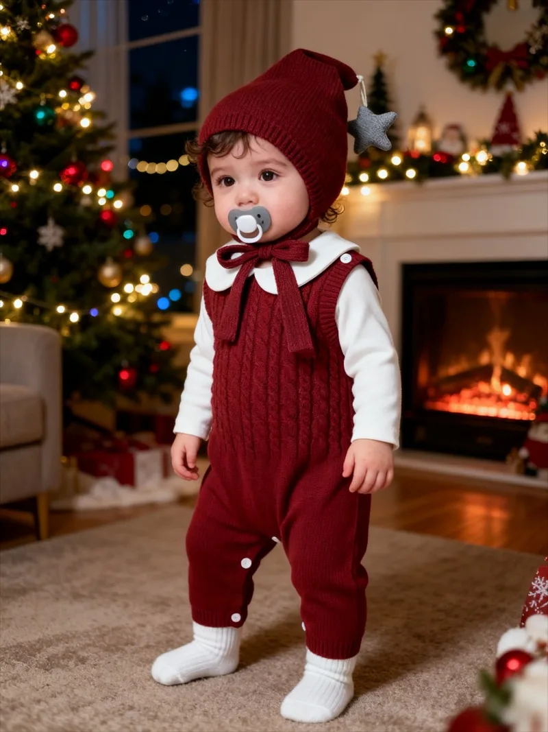 Bodysuits & One-Pieces Spring and Autumn Korean Fashion Baby Climbing Wear Cotton Knitted Twist Shoulder Buckle Vest Jumpsuit
Bodysuits & One-Pieces Spring and Autumn Korean Fashion Baby Climbing Wear Cotton Knitted Twist Shoulder Buckle Vest Jumpsuit