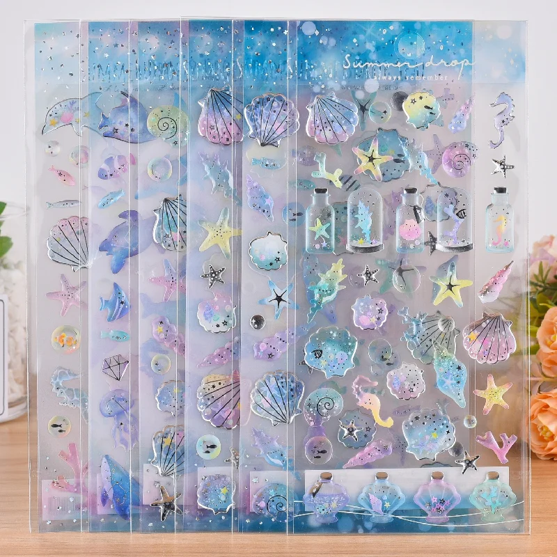 6-30pcs Kawaii Ocean Fish Crystal Relief Stickers Kids Girls Diy Craft Decals For Diary Album Phone Decoration
6-30pcs Kawaii Ocean Fish Crystal Relief Stickers Kids Girls Diy Craft Decals For Diary Album Phone Decoration