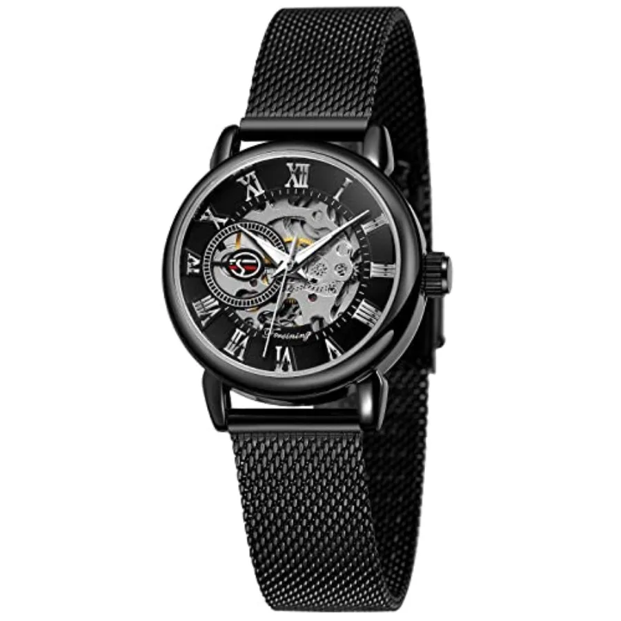 Gosasa Women's Skeleton Watch Fashion Hollow Mechanical Watch Hand-Wind Mesh Strap Lumius Roman Numeral Casual Ladies Wristwatc
Gosasa Women's Skeleton Watch Fashion Hollow Mechanical Watch Hand-Wind Mesh Strap Lumius Roman Numeral Casual Ladies Wristwatc
