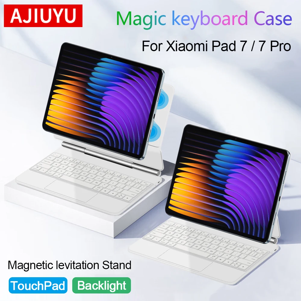 AJIUYU Touchpad Magic Keyboard для Xiaomi Pad 7 2024 11,2 дюйма MIPad7 Mi Pad 7 Pro Smart Case с магнитной подсветкой, чехол для клавиатуры
AJIUYU Touchpad Magic Keyboard для Xiaomi Pad 7 2024 11,2 дюйма MIPad7 Mi Pad 7 Pro Smart Case с магнитной подсветкой, чехол для клавиатуры