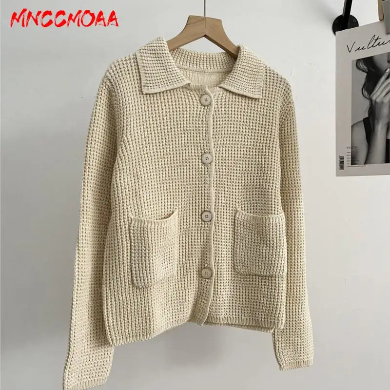 MNCCMOAA 2024 Women Fashion Single-Breasted Long Sleeve Knit Cardigan Sweaters Female Solid Color Casual Top Outerwear
MNCCMOAA 2024 Women Fashion Single-Breasted Long Sleeve Knit Cardigan Sweaters Female Solid Color Casual Top Outerwear