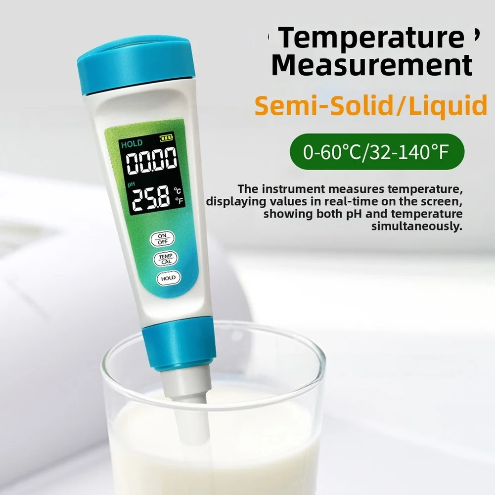 Portable pH Tester for Semi Solid Food and Cosmetic Materials Including Meat Fruit Dough and Emulsion Based Products with ATC
Portable pH Tester for Semi Solid Food and Cosmetic Materials Including Meat Fruit Dough and Emulsion Based Products with ATC