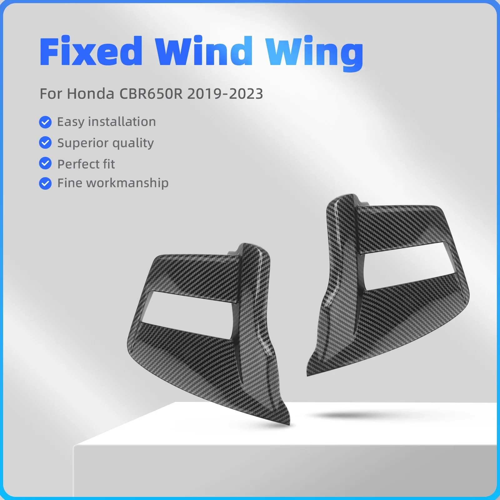 Accesorios para Motocicleta, Piezas de Carenado, Alerón Fijo para Honda CBR650R CBR 650R 2019-2023, Alerón Lateral Aerodinámico
Accesorios para Motocicleta, Piezas de Carenado, Alerón Fijo para Honda CBR650R CBR 650R 2019-2023, Alerón Lateral Aerodinámico