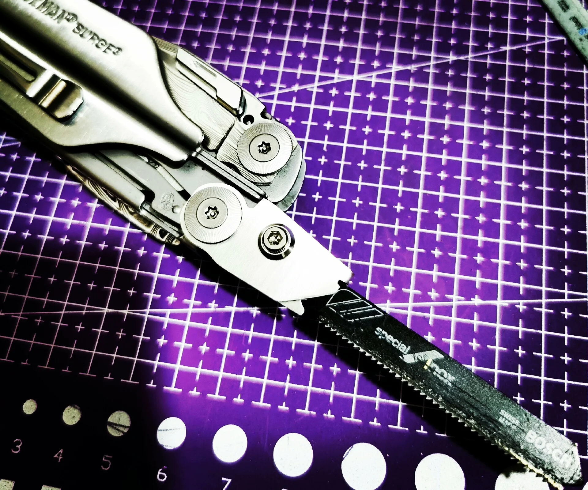 Type A T-Saw Mount for Leatherman Surge, Second T-Mount, Bosch T118 Compatible, 1-1.2mm Blades, Tool Not Included
Type A T-Saw Mount for Leatherman Surge, Second T-Mount, Bosch T118 Compatible, 1-1.2mm Blades, Tool Not Included