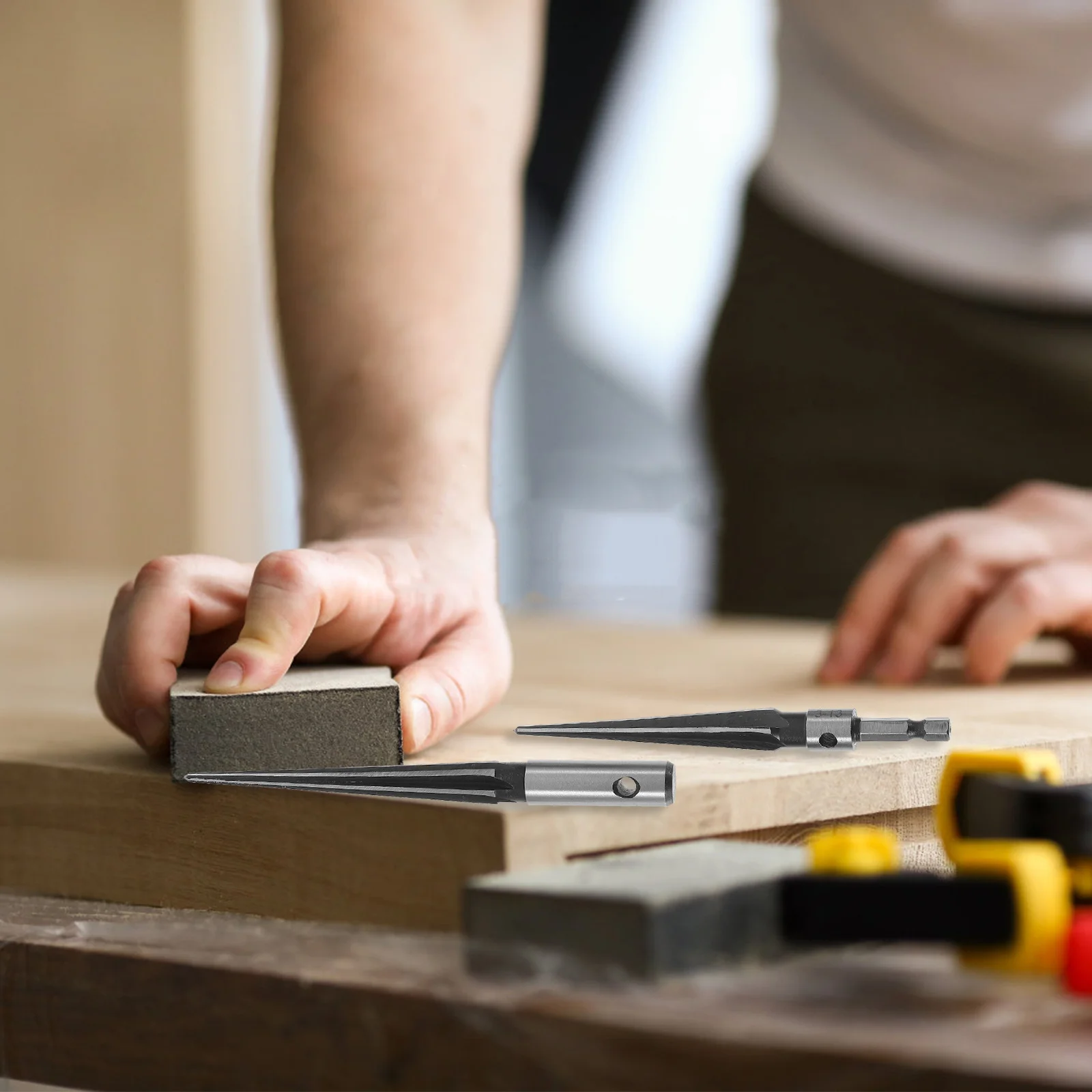 2Pcs Hand Held Taper Reamer Durable Steel Expanding Chamfer Reaming Cutting Tool Portable Woodworking T Handle Fluted Cutter
2Pcs Hand Held Taper Reamer Durable Steel Expanding Chamfer Reaming Cutting Tool Portable Woodworking T Handle Fluted Cutter