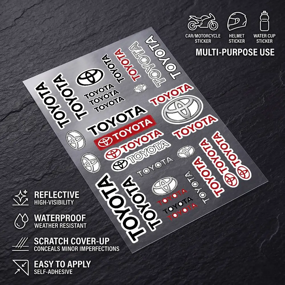 FOR TOYOTA Waterproof Reflective Scratch Cover Sticker Universal Decor Decal For Car Motorcycle Helmet Refrigerator
FOR TOYOTA Waterproof Reflective Scratch Cover Sticker Universal Decor Decal For Car Motorcycle Helmet Refrigerator