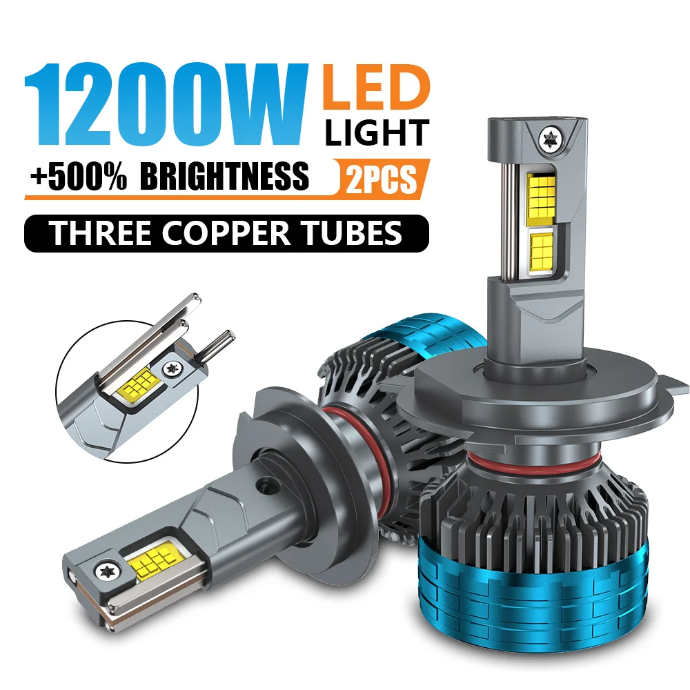 High Power H7 H4 Canbus LED Headlight Bulbs 9005 HB3 9006 HB4 H8 H9 H11 H1 3 Copper Tube Car Light 6000K Pure White Headlamp
High Power H7 H4 Canbus LED Headlight Bulbs 9005 HB3 9006 HB4 H8 H9 H11 H1 3 Copper Tube Car Light 6000K Pure White Headlamp