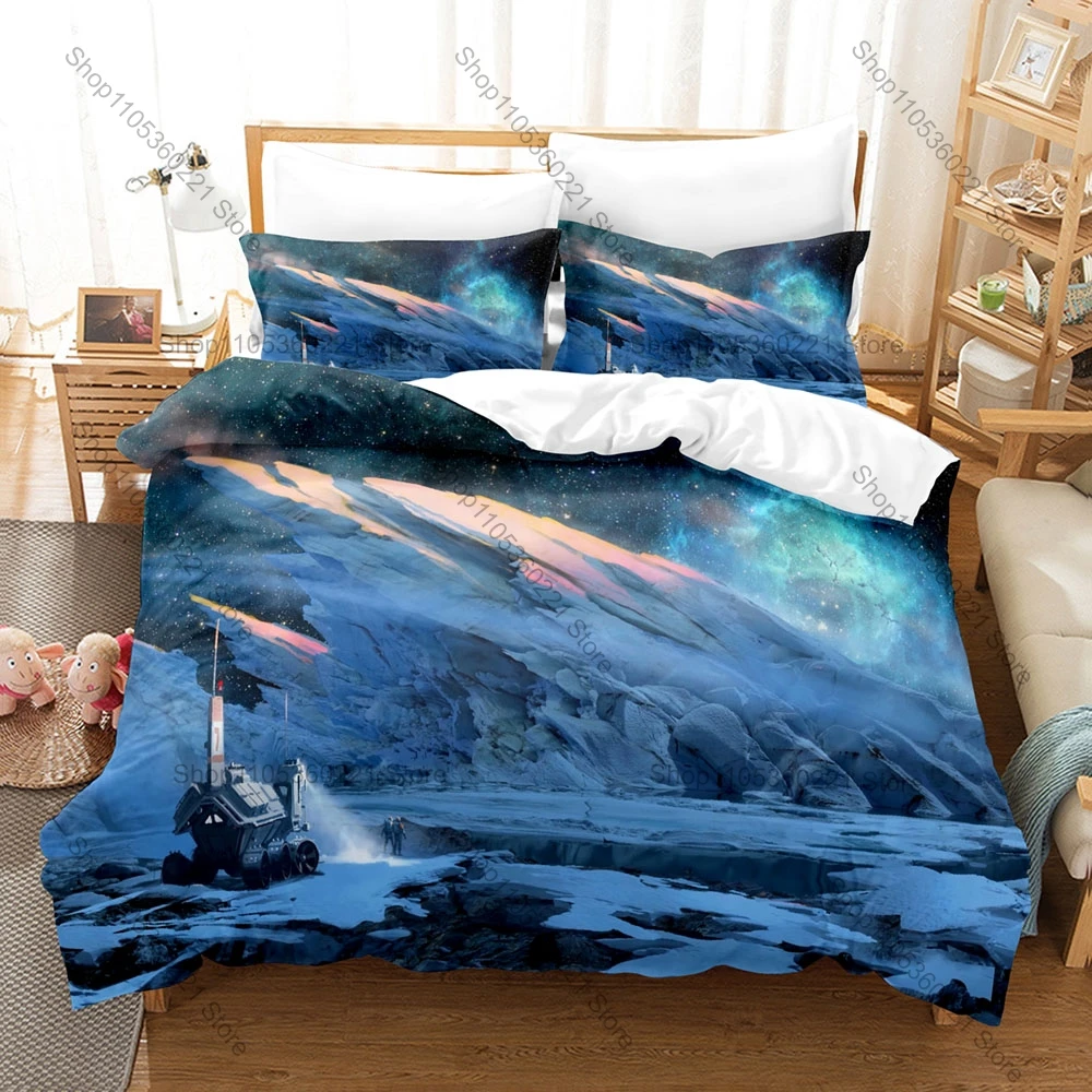 Starfield Landscape Bedding Set, Duvet Cover & 2 Pillowcases, Alien Galaxy Pattern Breathable Fabric All Season Use
Starfield Landscape Bedding Set, Duvet Cover & 2 Pillowcases, Alien Galaxy Pattern Breathable Fabric All Season Use
