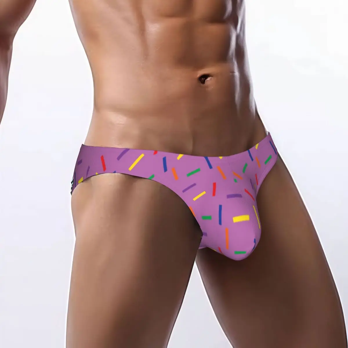 Men Bikini Briefs Colorful Sticks Print Male Underwear Breathable Underpants
Men Bikini Briefs Colorful Sticks Print Male Underwear Breathable Underpants