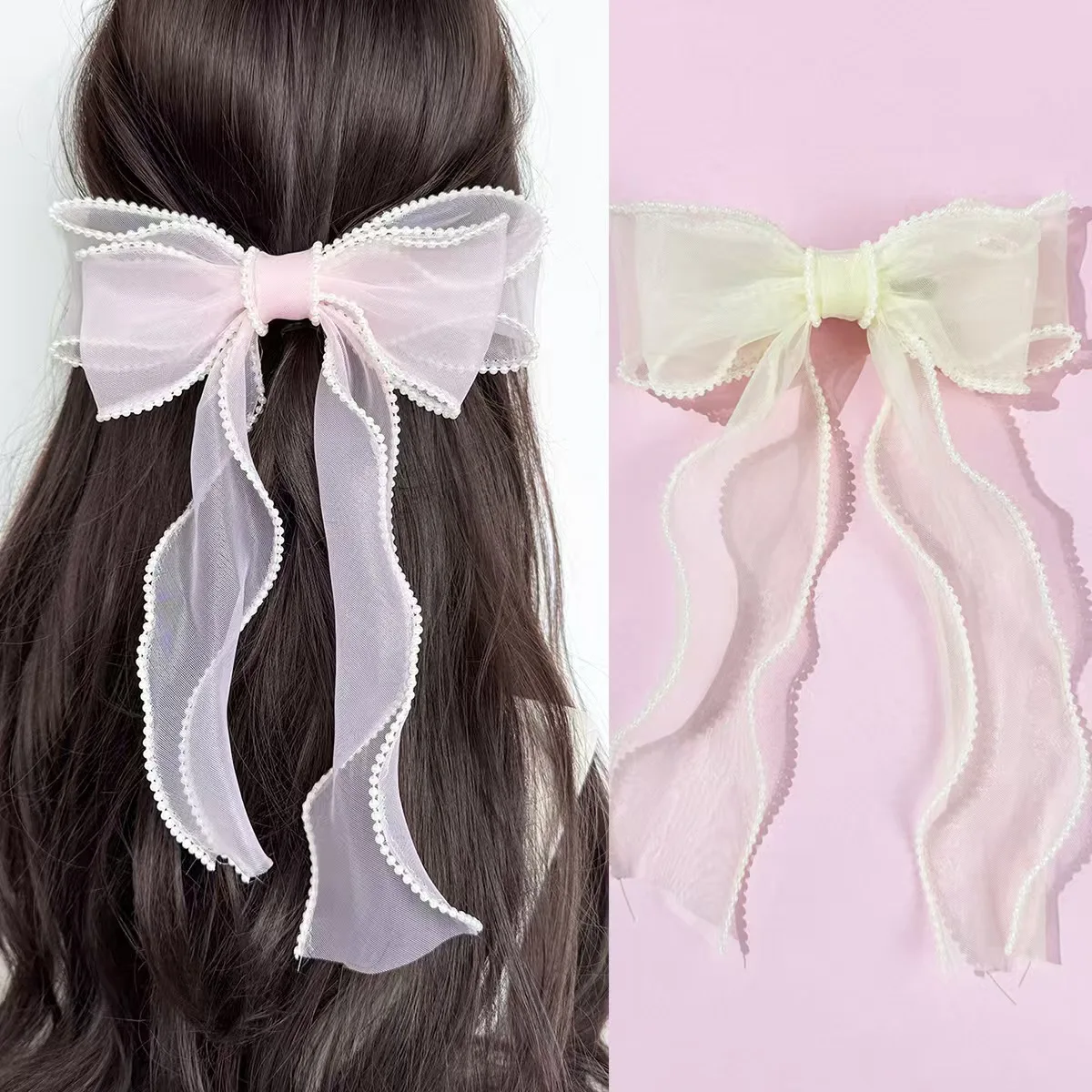 Lystrfac Fashion Mesh Pearl Hair Bow For Women Ribbon Pearl Hairpin Simpl Top Clip Ladies Hairgrips Female Hair Accessories
Lystrfac Fashion Mesh Pearl Hair Bow For Women Ribbon Pearl Hairpin Simpl Top Clip Ladies Hairgrips Female Hair Accessories
