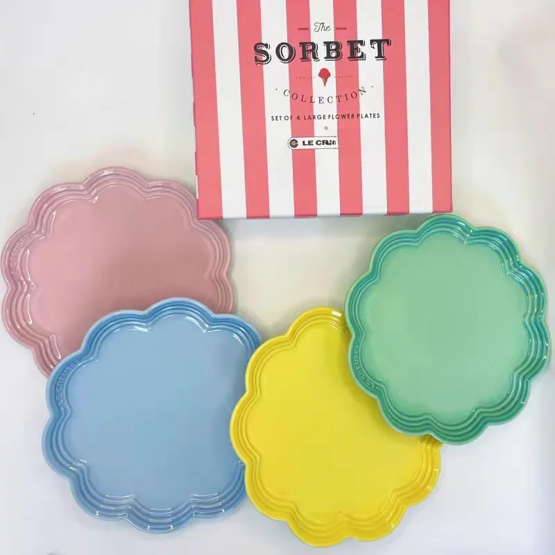 Le Creuset High-End Steak Plate Multifunctional Cerc Di Floral Design French Sle Dinnerware Diwaer Se
Le Creuset High-End Steak Plate Multifunctional Cerc Di Floral Design French Sle Dinnerware Diwaer Se