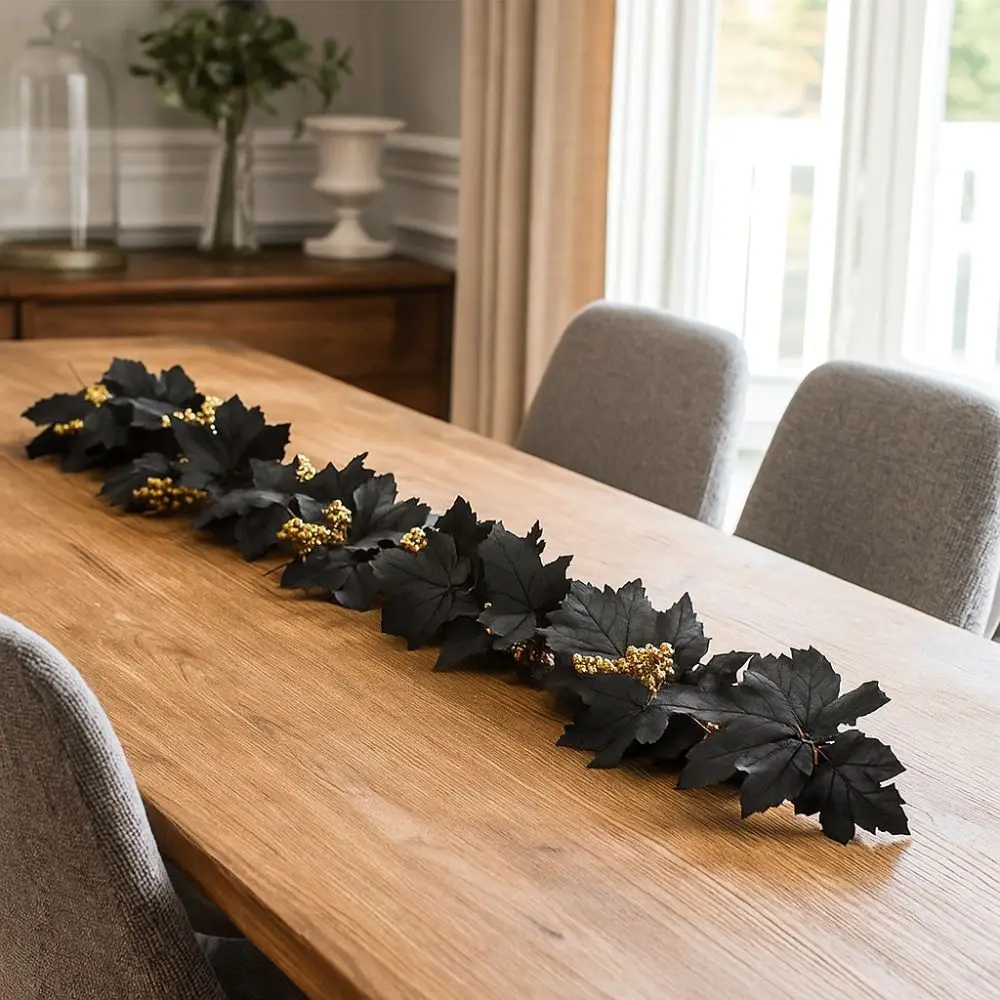 Realistic Artificial Maple Leaf Vine with Berry Fade Proof Autumn Leaf Vine Black Plastic Hanging Vine Garland Thanksgiving
Realistic Artificial Maple Leaf Vine with Berry Fade Proof Autumn Leaf Vine Black Plastic Hanging Vine Garland Thanksgiving