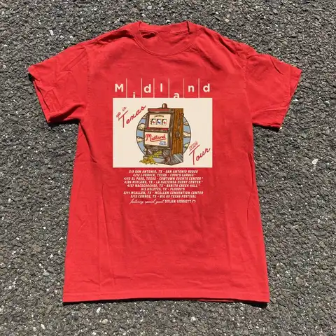 MIDLAND Band Tour Poster 2024 für Fans S 5XL T-Shirt K443