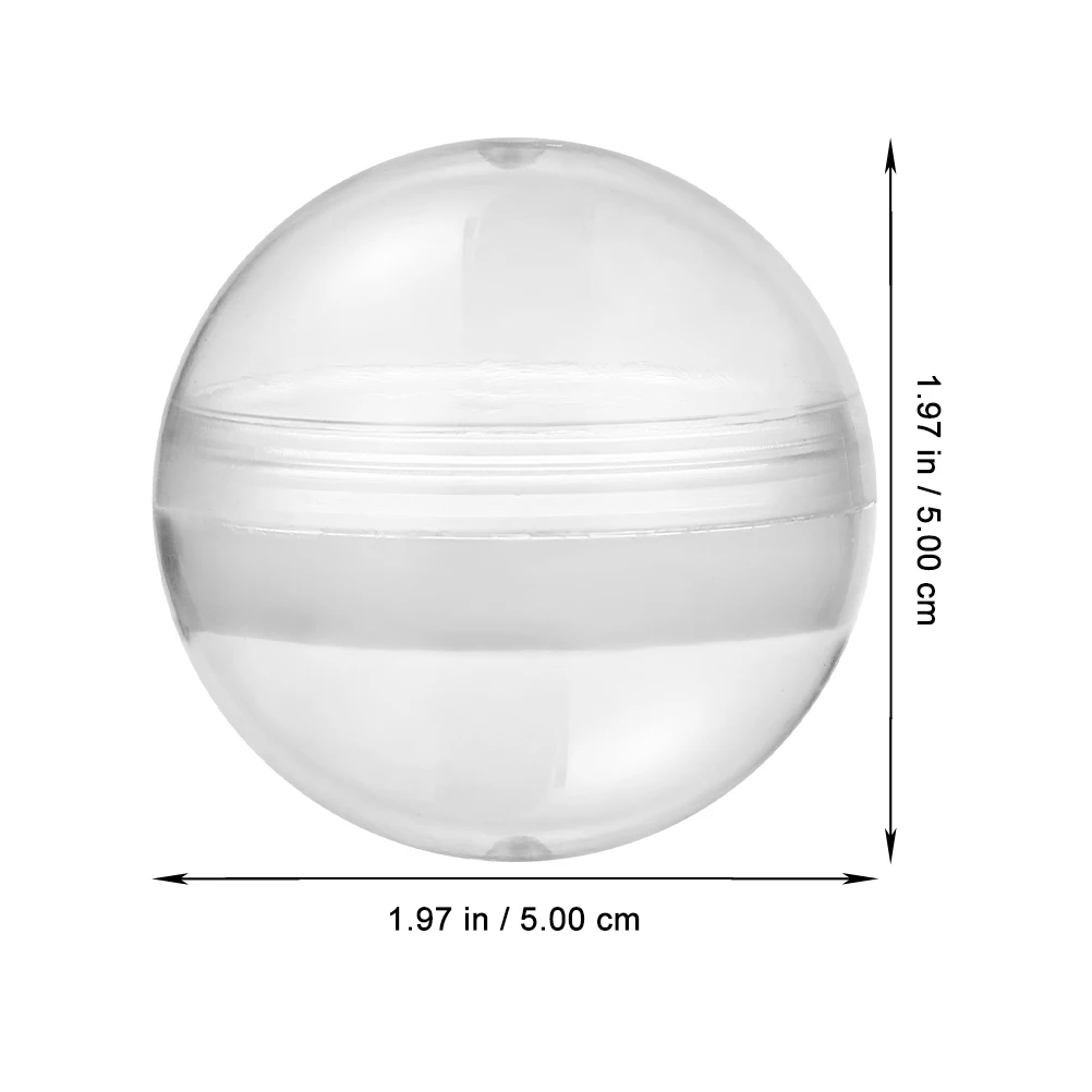 100pcs Empty Refillable Clear Vending Machine Capsules Transparent Round Balls Openable Storage Boxes For Party Favors Candies
100pcs Empty Refillable Clear Vending Machine Capsules Transparent Round Balls Openable Storage Boxes For Party Favors Candies