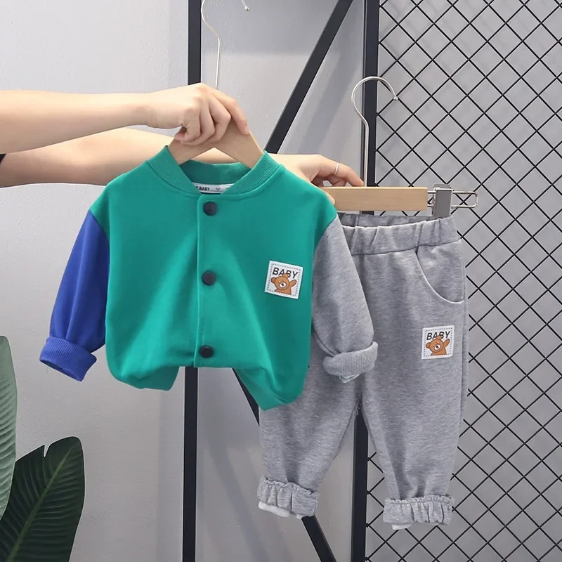 Children's Suit 2023 Spring Autumn Baby Boys and Girls Casual Long Sleeved Cardigan Baseball Uniform Coats + Pants Two Piece Set
Children's Suit 2023 Spring Autumn Baby Boys and Girls Casual Long Sleeved Cardigan Baseball Uniform Coats + Pants Two Piece Set